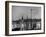 Night Time View of the City of Hamburg, Looking Across River at the New Post War Construction-Walter Sanders-Framed Photographic Print