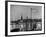 Night Time View of the City of Hamburg, Looking Across River at the New Post War Construction-Walter Sanders-Framed Photographic Print