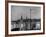 Night Time View of the City of Hamburg, Looking Across River at the New Post War Construction-Walter Sanders-Framed Photographic Print