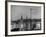 Night Time View of the City of Hamburg, Looking Across River at the New Post War Construction-Walter Sanders-Framed Photographic Print