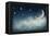 Night Time with Stars and Moon-egal-Framed Premier Image Canvas