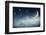 Night Time with Stars and Moon-egal-Framed Premium Photographic Print