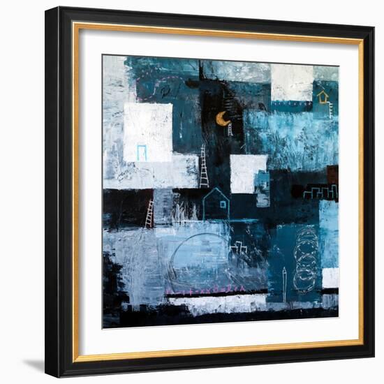 Night Town-Hyunah Kim-Framed Art Print