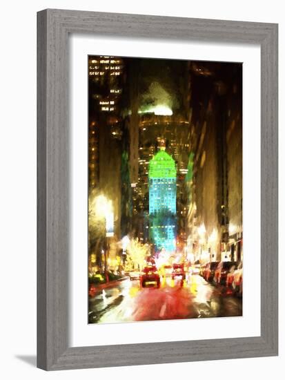 Night Traffic on Park Avenue-Philippe Hugonnard-Framed Giclee Print