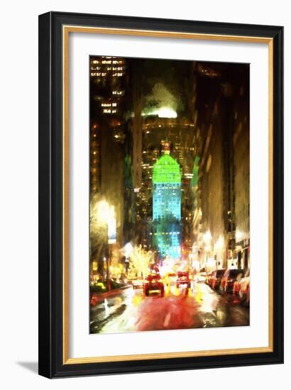 Night Traffic on Park Avenue-Philippe Hugonnard-Framed Giclee Print