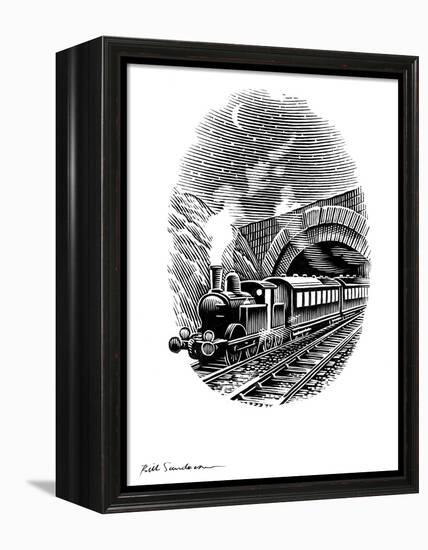 Night Train, Artwork-Bill Sanderson-Framed Premier Image Canvas