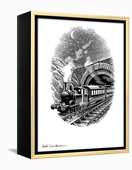 Night Train, Artwork-Bill Sanderson-Framed Premier Image Canvas