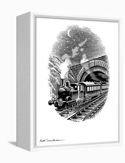 Night Train, Artwork-Bill Sanderson-Framed Premier Image Canvas