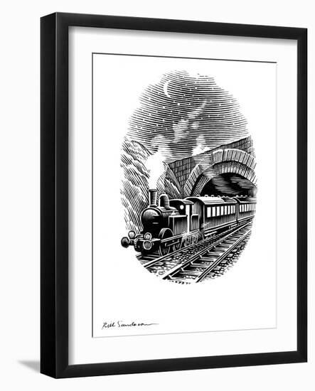 Night Train, Artwork-Bill Sanderson-Framed Photographic Print