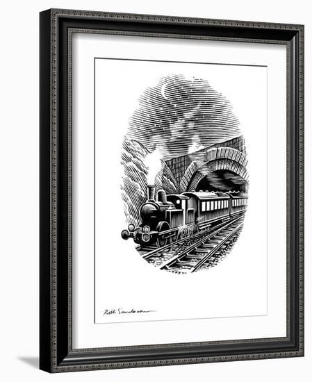 Night Train, Artwork-Bill Sanderson-Framed Photographic Print