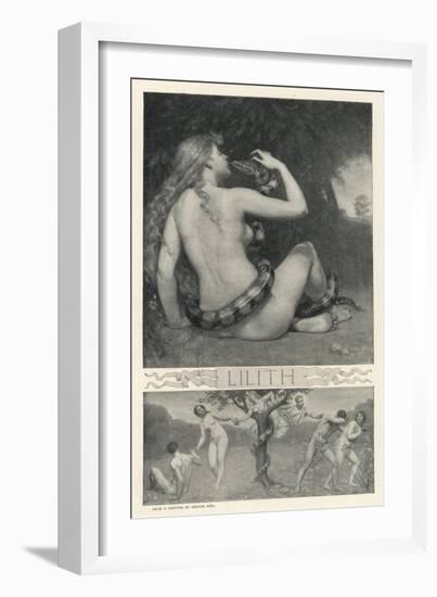 Night Vampire Probably of Babylonian Origin-null-Framed Art Print