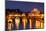 Night View at St. Peter's Cathedral in Rome, Italy-whitewizzard-Mounted Photographic Print