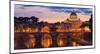 Night view at St. Peter's cathedral, Rome-null-Mounted Giclee Print