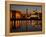 Night View of Albert Dock and the "Three Graces," Liverpool, United Kingdom-Glenn Beanland-Framed Premier Image Canvas