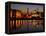 Night View of Albert Dock and the "Three Graces," Liverpool, United Kingdom-Glenn Beanland-Framed Premier Image Canvas