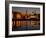 Night View of Albert Dock and the "Three Graces," Liverpool, United Kingdom-Glenn Beanland-Framed Photographic Print