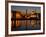 Night View of Albert Dock and the "Three Graces," Liverpool, United Kingdom-Glenn Beanland-Framed Photographic Print