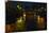 Night View of Amsterdam Canal with Bridge-Anna Miller-Mounted Photographic Print