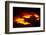 Night View of Boiling Lava from Volcanic Eruption-Bettmann-Framed Photographic Print