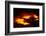 Night View of Boiling Lava from Volcanic Eruption-Bettmann-Framed Photographic Print