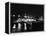 Night View Of Brooklyn Bridge-Bettmann-Framed Premier Image Canvas