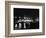 Night View Of Brooklyn Bridge-Bettmann-Framed Photographic Print