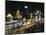 Night View of Colonial Buildings on the Bund, Shanghai, China-Keren Su-Mounted Photographic Print