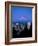 Night View of Downtown and Mt Hood, Portland, Oregon, USA-Janis Miglavs-Framed Photographic Print