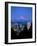 Night View of Downtown and Mt Hood, Portland, Oregon, USA-Janis Miglavs-Framed Photographic Print