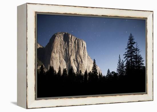 Night View of El Capitan, Illuminated by a Full Moon-null-Framed Premier Image Canvas