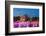 Night View of Fountain Light Show with Hagia Sophia Behind, Sultanahmet, Istanbul, Turkey-Stefano Politi Markovina-Framed Photographic Print