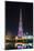 Night view of LED light show on Burj Khalifa, Dubai, United Arab Emirates-Stefano Politi Markovina-Mounted Photographic Print