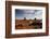 Night View of Monument Valley under the Light of a Full Moon-null-Framed Photographic Print