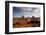 Night View of Monument Valley under the Light of a Full Moon-null-Framed Photographic Print