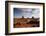 Night View of Monument Valley under the Light of a Full Moon-null-Framed Photographic Print