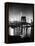 Night View of Nyc and the Brooklyn Bridge-Andreas Feininger-Framed Premier Image Canvas