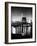Night View of Nyc and the Brooklyn Bridge-Andreas Feininger-Framed Photographic Print