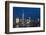 Night View of One World Trade Center and Lower Manhattan Financial Center, Manhattan, New York, USA-Stefano Politi Markovina-Framed Photographic Print