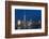 Night View of One World Trade Center and Lower Manhattan Financial Center, Manhattan, New York, USA-Stefano Politi Markovina-Framed Photographic Print