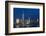 Night View of One World Trade Center and Lower Manhattan Financial Center, Manhattan, New York, USA-Stefano Politi Markovina-Framed Photographic Print
