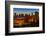 Night view of Saddledome stadium and city skyline, Calgary, Alberta, Canada-Stefano Politi Markovina-Framed Photographic Print