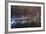 Night View of the City of Auckland from Auckland Harbour, North Island, New Zealand, Pacific-Michael Nolan-Framed Photographic Print