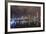 Night View of the City of Auckland from Auckland Harbour, North Island, New Zealand, Pacific-Michael Nolan-Framed Photographic Print