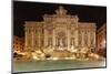 Night View of the Trevi Fountain-George Oze-Mounted Photographic Print