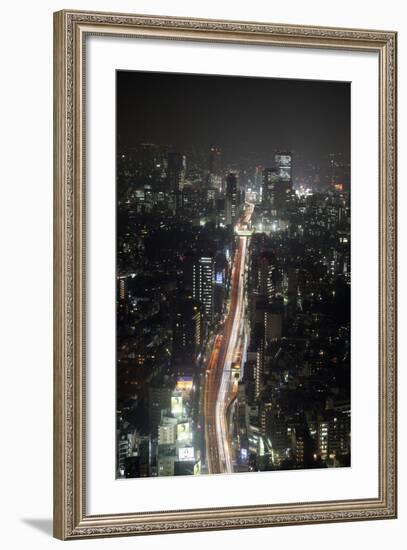Night View of Tokyo from Tokyo City View Observation Deck, Roppongi Hills, Tokyo, Japan-Stuart Black-Framed Photographic Print