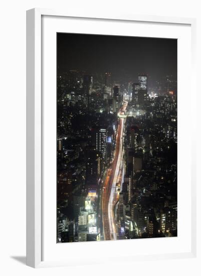 Night View of Tokyo from Tokyo City View Observation Deck, Roppongi Hills, Tokyo, Japan-Stuart Black-Framed Photographic Print