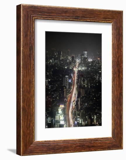 Night View of Tokyo from Tokyo City View Observation Deck, Roppongi Hills, Tokyo, Japan-Stuart Black-Framed Photographic Print