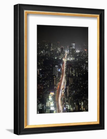 Night View of Tokyo from Tokyo City View Observation Deck, Roppongi Hills, Tokyo, Japan-Stuart Black-Framed Photographic Print