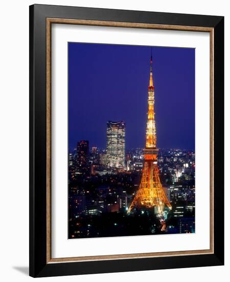 Night View of Tokyo Tower-null-Framed Photographic Print