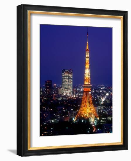 Night View of Tokyo Tower-null-Framed Photographic Print